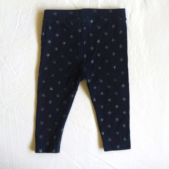 joe fresh navy blue glitter star leggings 6-12 months baby girl - Picture 5 of 5
